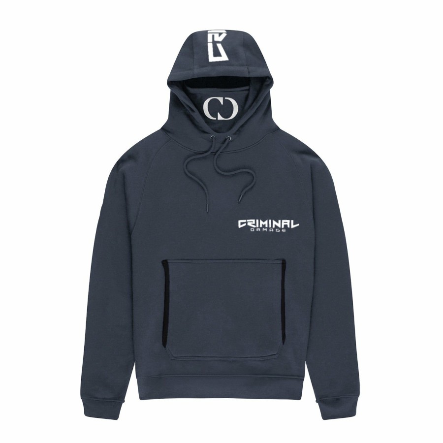 Mens Criminal Damage Hoodies | Ski Hood - Charcoal • Simplemenclothe